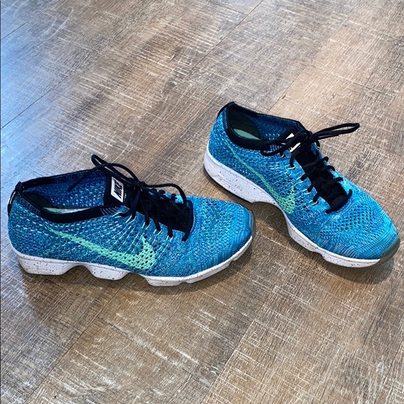 Nike Shoes - NIKE FLYKNIT ZOOM AGILITY SHOES!!!! Blue & Green!!